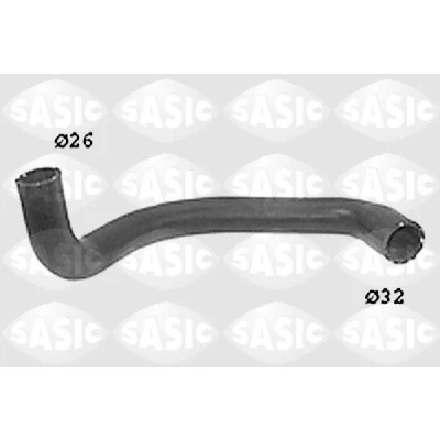 Afbeelding van SASIC SWH6692 Koelwaterslang Links onder FORD: FIESTA 3