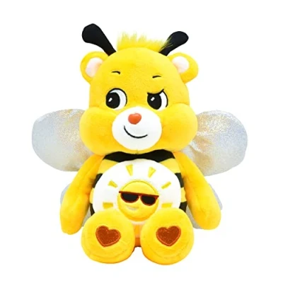 Afbeelding van Care Bears Basic Fun Bumble Bee Bear 22 cm Bean Plush, schattig pluche speelgoed om te verzamelen, knuffelig voor kinderen, zacht meisjes en jongens