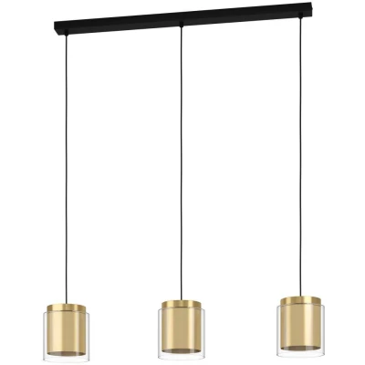 Afbeelding van EGLO Lagunitas Hanglamp E27 91 cm Zwart/Geelkoper/Goud