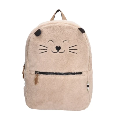 Afbeelding van Zebra Trends Girls Rugzak Teddy Cat creme