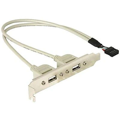 Afbeelding van Delock Slotbracket 1x internal USB 5pin &gt; 2x USB2.0 external PC slot 1 stuk(s)