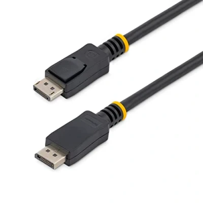 Afbeelding van StarTech.com DisplayPort 1.2 kabel 5m VESA 4K x 2K Ultra HD gecertificeerde DP naar voor monitor Video/Displaykabel vergrendeling stekker (DISPL5M)