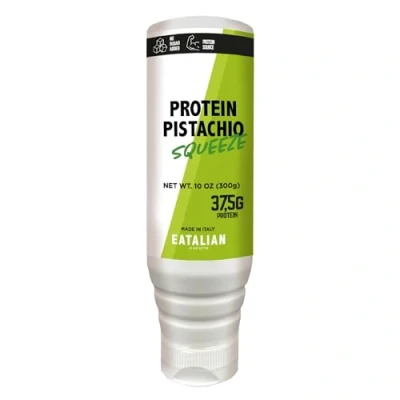 Afbeelding van EATALIAN by AMZ Better Topping Proteïnisch met pistaciensmaak, 300 g knijper, gemaakt in Italië, pistacia saus, ideaal voor het vullen van ijs, cake en desserts