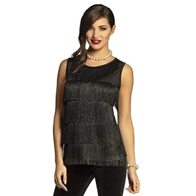 Afbeelding van Boland Top Flapper zwart (M) Volwassenen Charleston 20&#039;s Roaring Twenties