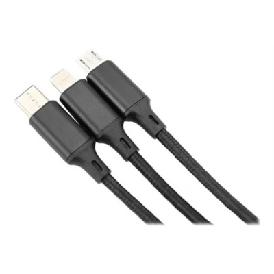 Image de DIGITUS Câble Lightning USB mâle pour Micro de type B 24 pin C 1 m noir Prise en charge Power Delivery