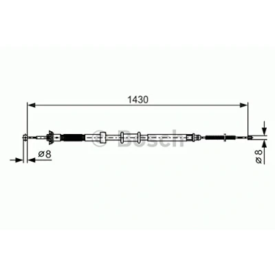 Afbeelding van Bosch Handremkabel 1 987 482 389