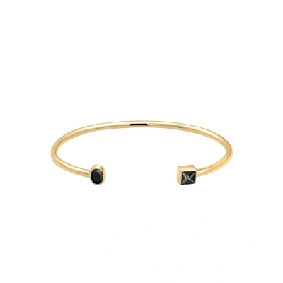Afbeelding van Elli GEO Formen Mareen Armband goldcoloured, Dames, Maat: 17, Gold coloured