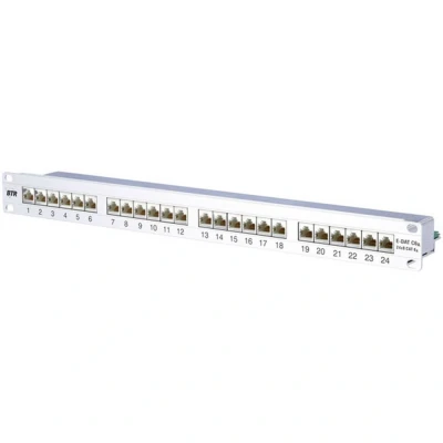 Afbeelding van Metz Connect 130855C E 24 poorten Netwerkpatchpaneel 483 mm (19) CAT 6A 1 HE