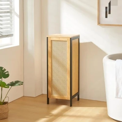 Afbeelding van Wasmand Tervola met deksel 80x30x30 cm [en.casa]