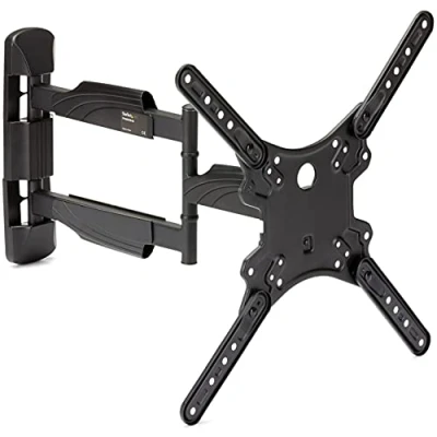 Image de StarTech.com Support Mural TV Orientable et Inclinable pour Écrans VESA 32’’ à 55’’ Bras Articulé Haute Résistance Télévision LCD/LED Fixation/Accroche Télé Murale Écran Plat (FPWARTB1M) Kit de montage (bras articulé, sup
