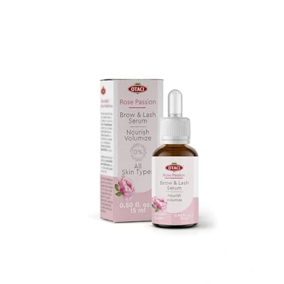 Afbeelding van OTACI Wimper en wenkbrauwserum, 15 ml, bevordert de groei het volume, vermindert haaruitval, geschikt voor wimperextensions, hormoonvrij, prostaglandinenvrij, veganistisch