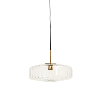 Afbeelding van vtwonen Hanglamp Pleat Glas Ø30cm Retro Woonkamer Slaapkamer