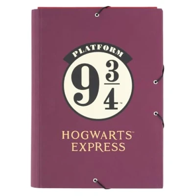 Afbeelding van Grupo Erik Harry Potter A4 kartonnen map met harde flappen tas 24 x 34 cm schoolbenodigdheden, kantoorbenodigdheden
