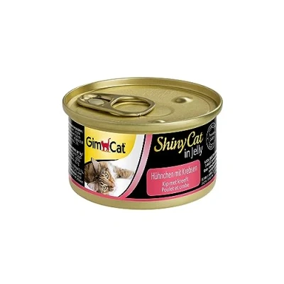Afbeelding van 24x GimCat ShinyCat Kip &amp; Kreeft 70 gr