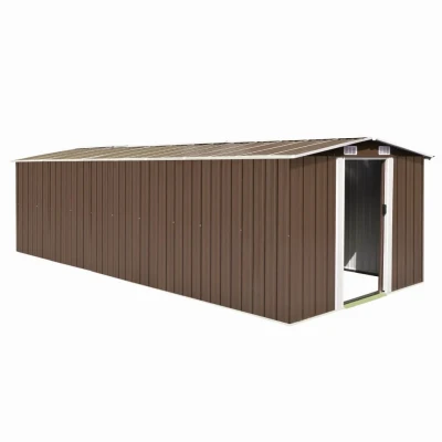 Afbeelding van Tuinschuur 257x580x181 cm metaal bruin