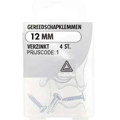Afbeelding van Gereedschapklem 12 mm verzinkt, 4 stuks DeltafiX.
