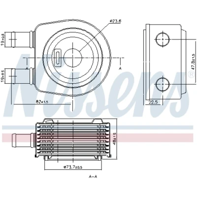 Afbeelding van Nissens Oliekoeler motorolie 90798