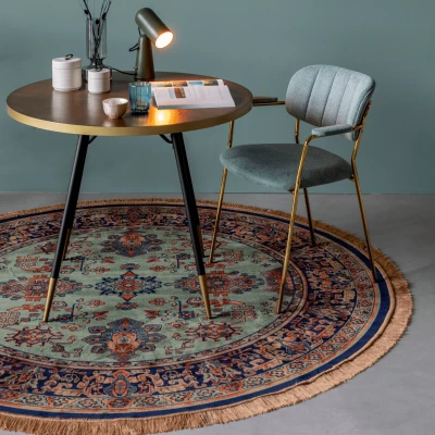 Afbeelding van Habo vloerkleed rond 160 cm groen