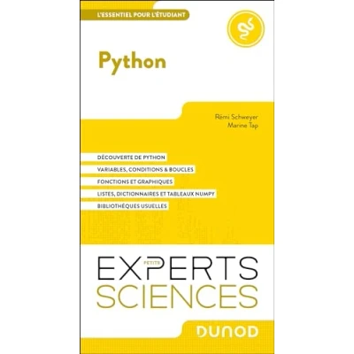 Afbeelding van PYTHON L&#039;ESSENTIEL POUR L&#039;ETUDIANT