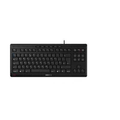 Afbeelding van CHERRY STREAM KEYBOARD TKL, bekabeld mechanisch toetsenbord zonder cijferblok, UK lay out (QWERTY), stille toetsaanslag, uniek typgevoel, zwart