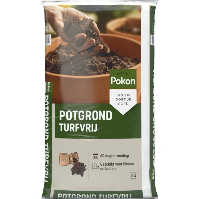 Afbeelding van Pokon Turfvrije Potgrond Universeel 20l buiten en binnen 60 dagen voeding