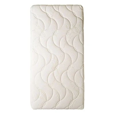 Afbeelding van Easy Dort Babywieg matras 40 x 90 cm wieg, reiswieg of babybed hoes van bamboe zomer en winter dubbelzijdig zeer comfortabel gemaakt in Frankrijk Oeko tex® wit