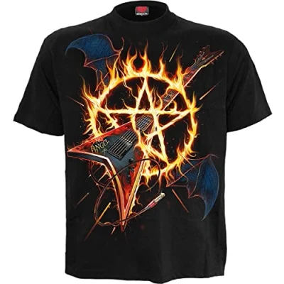 Afbeelding van Spiral M121 T shirt voor heren, zwart.