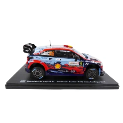Afbeelding van OPO 10 Miniatuurauto op schaal 1/24, compatibel met Hyundai i20 Coupe WRC Sordo Rally Italia Sardegna 2019 RVQ01