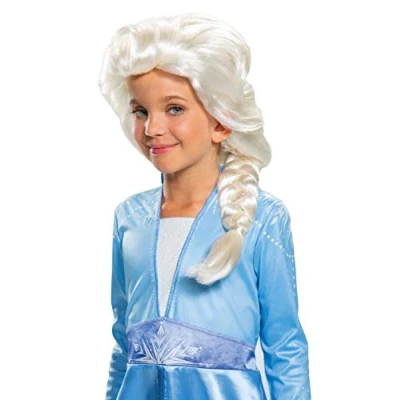 Afbeelding van Smiffys Disney Frozen 2 Elsa Pruik Kinderen Wit