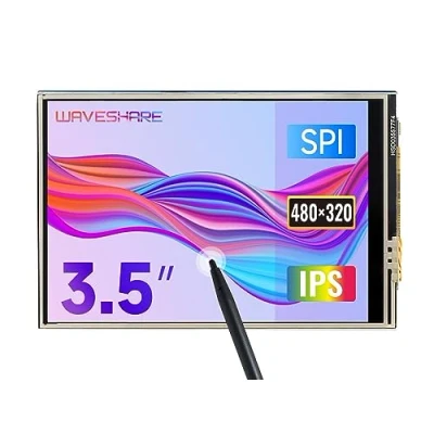 Afbeelding van Waveshare 3.5inch RPi LCD (C) Resistive Touch Screen TFT 480x320 Resolution 125MHz High Speed SPI for All Version of Raspberry Pi 4