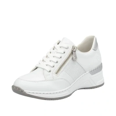 Afbeelding van Rieker Sneakers laag, Dames, Maat: 36, White Soft synthetic
