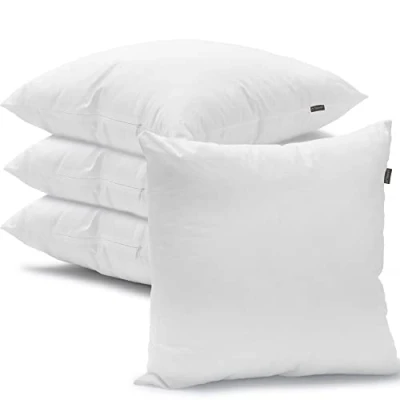 Afbeelding van Bankkussen 45 x cm, set van 4 kussens, decoratieve accessoires voor bank, decoratie, stijlvol, woonkamer en buiten, hypoallergeen mijtwerend, met kussensloop microvezel.