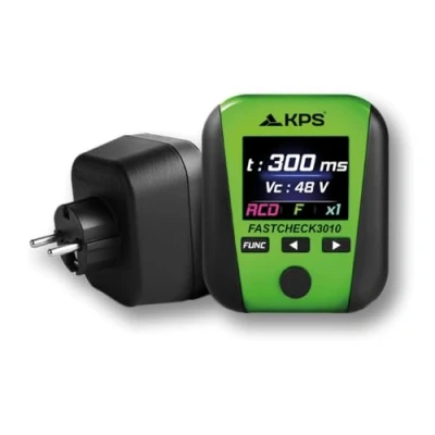 Afbeelding van KPS FASTCHECK3010 Multifunctionele tester Stekkerbedrading, RCD differentiaaltest, loop impedantie, harmonische en THD% Met compatibele app