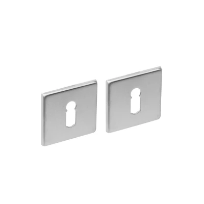 Afbeelding van Intersteel sleutelrozet (vierkant plat verdekt) RVS geborsteld 0035.343286 Onlinedeurenkopen.nl