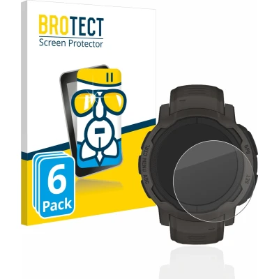 Afbeelding van BROTECT Screenprotector voor Garmin Instinct 2 / Solar Folie Beschermfolie Beschermglas transparant (6 Stuks)