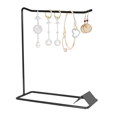Afbeelding van Mikihat Présentoir à bijoux, porte colliers, boucles d&#039;oreilles, arbre chaînes, organisateur de rangement pour bracelets, bagues,