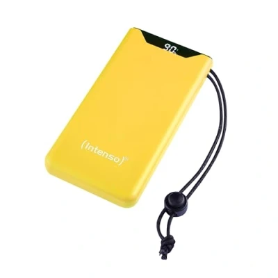 Afbeelding van Intenso F10000 Powerbank 10000 mAh Quick Charge, Power Delivery LiPo USB A, C Geel Statusweergave