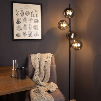 Afbeelding van ECO Light Stehleuchte 9120 PT4 GO Staande lamp G9 Champagne
