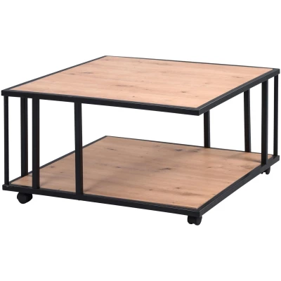 Afbeelding van M2 Kollektion Paris Vierkante Salontafel Eiken