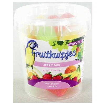 Afbeelding van Esve fruitkuipjes jelly mix voor kromsnavels traktatie