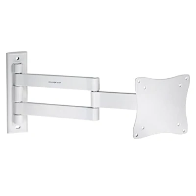 Afbeelding van ProperAV Robuuste zwenkarm muurbeugel voor tv 33 cm, 48,3 55,9 58,4 24 inch, 28 70 kanteling, VESA max 100 x 100, wit