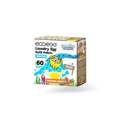 Afbeelding van EcoEgg Laundry Egg SpongeBob Tropical Burst Sensitive Refill 60 Wasjes