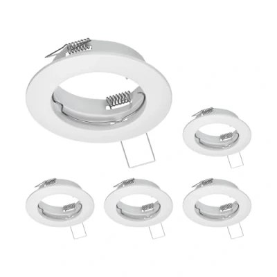 Afbeelding van ledscom.de 5 plafondinbouwframes FERE, rond, mat wit