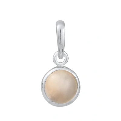 Afbeelding van Elli Cabochon Hanger, Dames, Maat: One Size, Silber