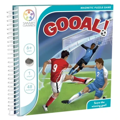 Afbeelding van SmartGames Gooal! magnetisch reisspel met 48 opdrachten Voetballen