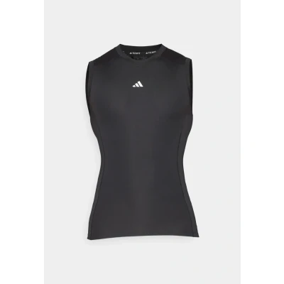 Afbeelding van adidas Performance Techfit Sleeveless Top, Heren, Maat: Small, Black