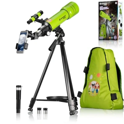 Afbeelding van Bresser Junior Telescope 70/400 Sterrenkijker voor kinderen Groen Met rugtas en accessoires
