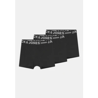 Afbeelding van Jack &amp; Jones Junior Sense Trunks JR 3 PACK Onderbroeken voor kinderen, Maat: 128, Black
