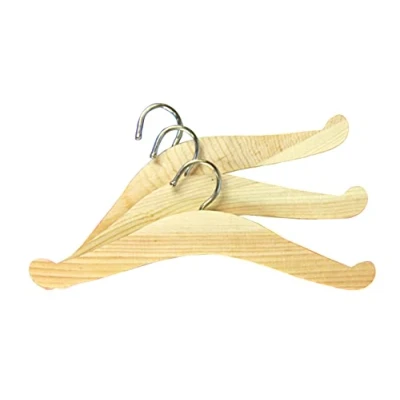 Afbeelding van Heless Houten Kledinghangers 3 Stuks 16x5 Cm