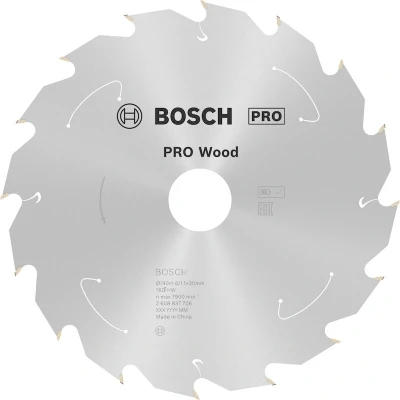 Afbeelding van Bosch Accessories 2608837706 Hardmetaal cirkelzaagblad 190 x 30 mm Aantal tanden: 16 1 stuk(s)